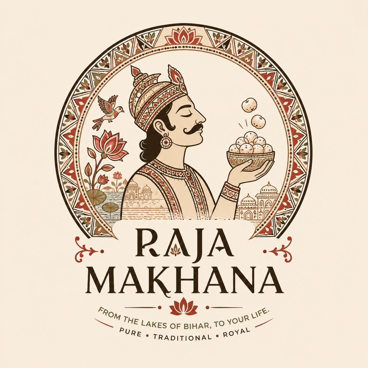 Raja Makhana Udyog logo